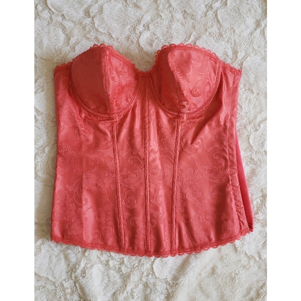 Fredericks corset beautiful coral orange sexy 34